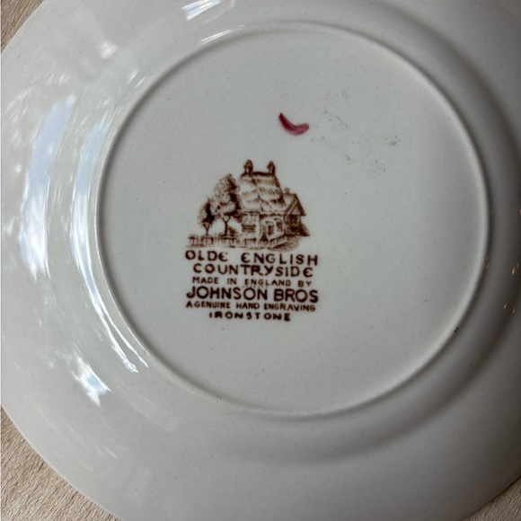 Set 2 Johnson Bros Old English Countryside Bread Butter Plates Thanksgiving - Picture 4 of 6